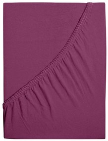 Jersey lepedő kiságyba EXCLUSIVE 70x140 cm bordó