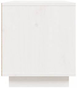 fehér tömör fenyőfa TV-szekrény 80 x 35 x 40,5 cm