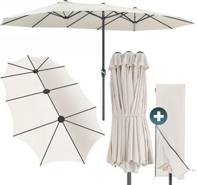 MIAMI dupla napernyő, 460 × 270 cm, bézs Kingsleeve