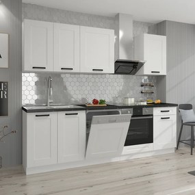 Alsó szekrény, fehér, LULA 105 ND 1F BB