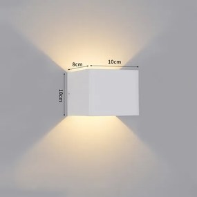Brilagi - DONNANI kültéri LED fali lámpa, 5 W, 230 V, 10 cm, fehér, IP44