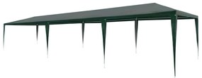 zöld PE rendezvénysátor 3 x 9 m