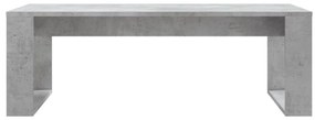 Betonszürke szerelt fa dohányzóasztal 102x50x35 cm