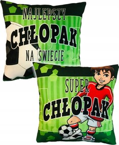 Fiúnapi Párna Ajándék pasinak Válogatás focista 25x25 puha