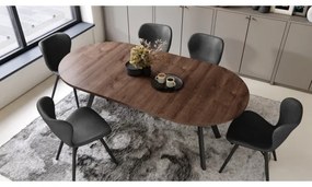 Kihúzható étkezőasztal ARTUR tölgy/fekete