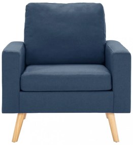 vidaXL kék szövetfotel