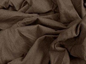 Jersey gumis lepedő lycrával sötétbarna 90 x 200 cm