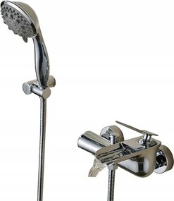 Zuhany Szett Csaptelep Kifolyócső Króm