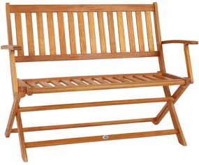Deuba Összecsukható pad 120 cm - eukaliptusz