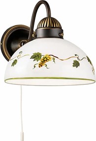 Kolarz 731.61.122 - Fali lámpa NONNA 1xE27/75W/230V szőlők