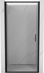 Mexen Exo 60 cm-es, átlátszó, fekete zuhanyajtó - 817-060-000-70-00