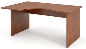 Impress ergonomikus asztal 160 x 90 cm, bal, sötét dió