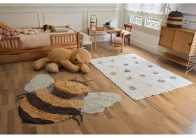 Sárga mosható kézi szövésű pamut gyerek szőnyeg 115x150 cm Bee – Lorena Canals