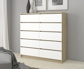 Komód Kraft 10SZ (sonoma tölgy + fehér). 1117145