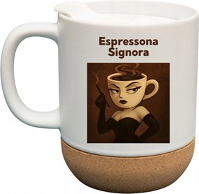 Bögre Fehér Parafa Viral Italian Brainrot Mem Tiktok Eszpresszó Signora