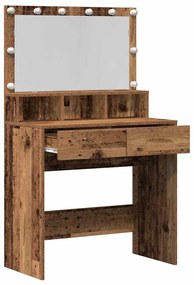 Öltözködőasztal fiókkal Régi fa 80 x 41 x 134,5 cm Faanyag
