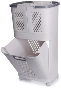 4Home HANDY univerzális tároló kosarak kerekeken, 2 emeletes