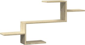 vidaXL sonoma tölgy színű szerelt fa fali polc 104 x 15 x 49 cm