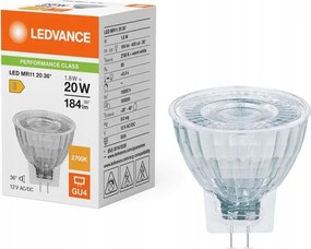 Led izzó Reflektor GU4 MR11 1.8W 20W 184lm 2700K Meleg 36° 12V