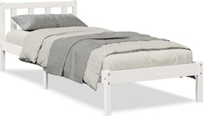 vidaXL fehér tömör fenyő extra hosszú ágykeret matrac nélkül 80x210 cm