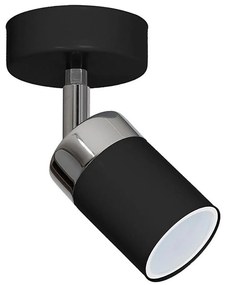 Spotlámpa JOKER 1xGU10/25W/230V fekete/fényes króm