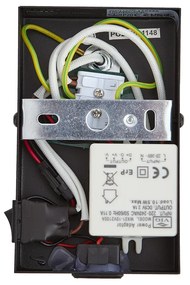 Modern fekete fali lámpa sötét bronz állítható USB-C-vel - Croft