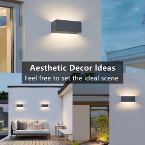 Brilagi - LED kültéri fali lámpa DONNANI LED/7W/230V 20 cm antracit IP44