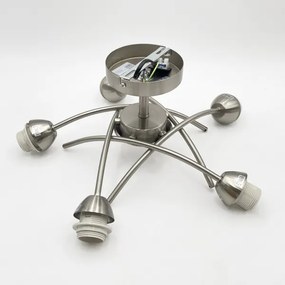 Felületre szerelhető csillár DONNA 5xE27/60W/230V nikkel