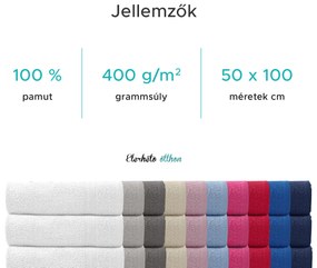 ELEGANZA törölköző 50x100 cm rózsaszín, 100% pamut