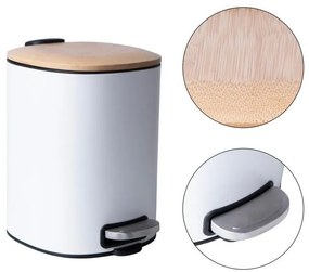 Erga Osti, lágyan záródó szemetes 5L, barna-fehér, ERG-YKA-CH.OSTI-WHT