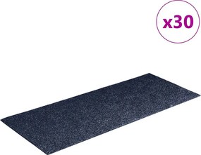 vidaXL öntapadós lépcsőszőnyegek 30 db 60 x 25 cm szürke-kék téglalap alakú