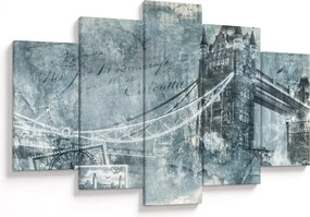 Kép - Tower Bridge hideg tónusokkal (150x105 cm)