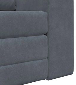 Földi Sofa Bed 2 az 1-ben Sötétszürke 98x71x83 cm Bútor