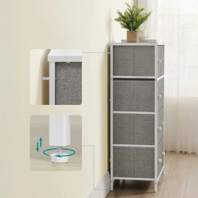 E1051 GREY komód, 56 cm, M