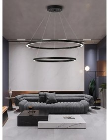 Immax NEO 07158-B80-60 - LED Dimmelhető csillár FINO LED/93W/230V Tuya fekete + távirányító