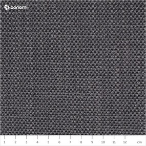 Sötétszürke kárpitozott franciaágy tárolóhellyel ágyráccsal 180x200 cm Atesio – Meise Möbel