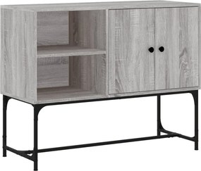 vidaXL szürke sonoma színű szerelt fa tálalószekrény 100x40x79,5 cm