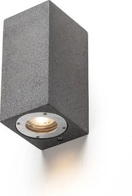 RENDL KANE II fali lámpa beton/dekor sötét gránit 230V LED GU10 2x5W IP65