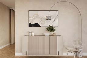 Malmi fali komód 150 cm - kasmír / arany