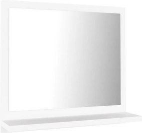 vidaXL fehér szerelt fa fürdőszobai tükör 40 x 10,5 x 37 cm
