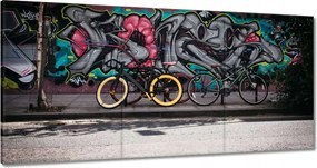 Képek 180x90 Grafiti Kerékpárok Kerékpár