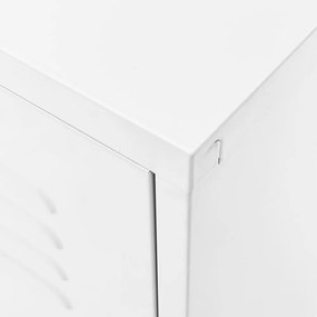 fehér acél TV-szekrény 105 x 35 x 50 cm
