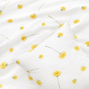 Goldea krepp párnahuzat - pitypangok 40 x 40 cm