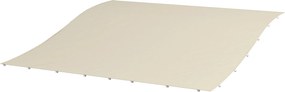 Outsunny Csere Tető a Kerti Pergolához 2,5x3 m 8 Vízelvezető Lyukkal, Kampókkal és Gyűrűkkel, Poliészter Kerti Pavilon Fedél, 297x243 cm, Bézs | Aosom