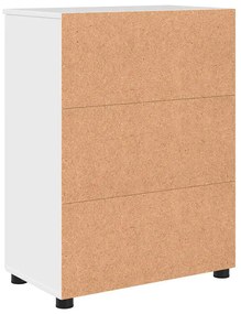 Fürdőszoba Székény Magasfényű fehér 60 x 35 x 80 cm Faanyag