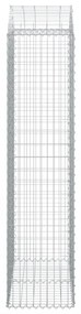 íves horganyzott vas gabion kosár 100x50x200/220 cm