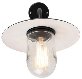 Okos kültéri fali lámpa fekete IP44 WiFi-vel A60 - München