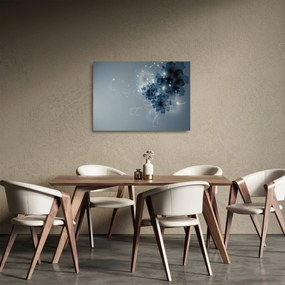 Kép - Gyengéd virágok (üvegen) (70x50 cm)