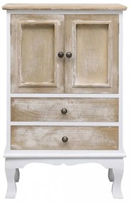 vidaXL fehér fa fiókos szekrény 50 x 30 x 80 cm