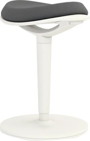 HOMCOM Ülőpárna, Ergonomikus Irodai Szék, 56,5-71,5 cm Magasságban Állítható Munka Szék, Forgószék Irodához és Tanulószobához, Háló, Szürke | Aosom